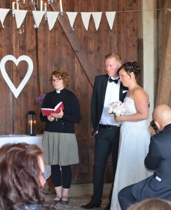 Anders och Jessika nyss vigda