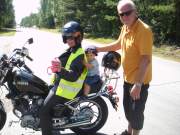 På Kjula rakan med mormor och morfar